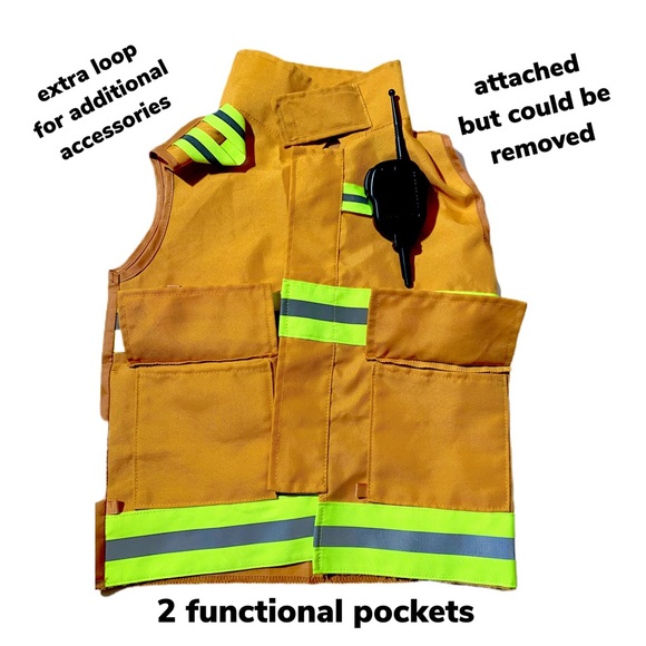 FIREMAN COSTUME 3pc - Picture 7 of 12